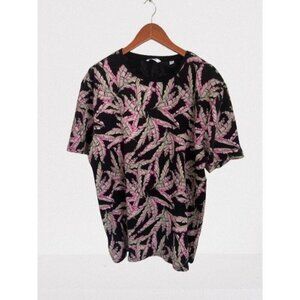ONLY & SONS Tee Tropical Purple Black Crewneck Size 3XL